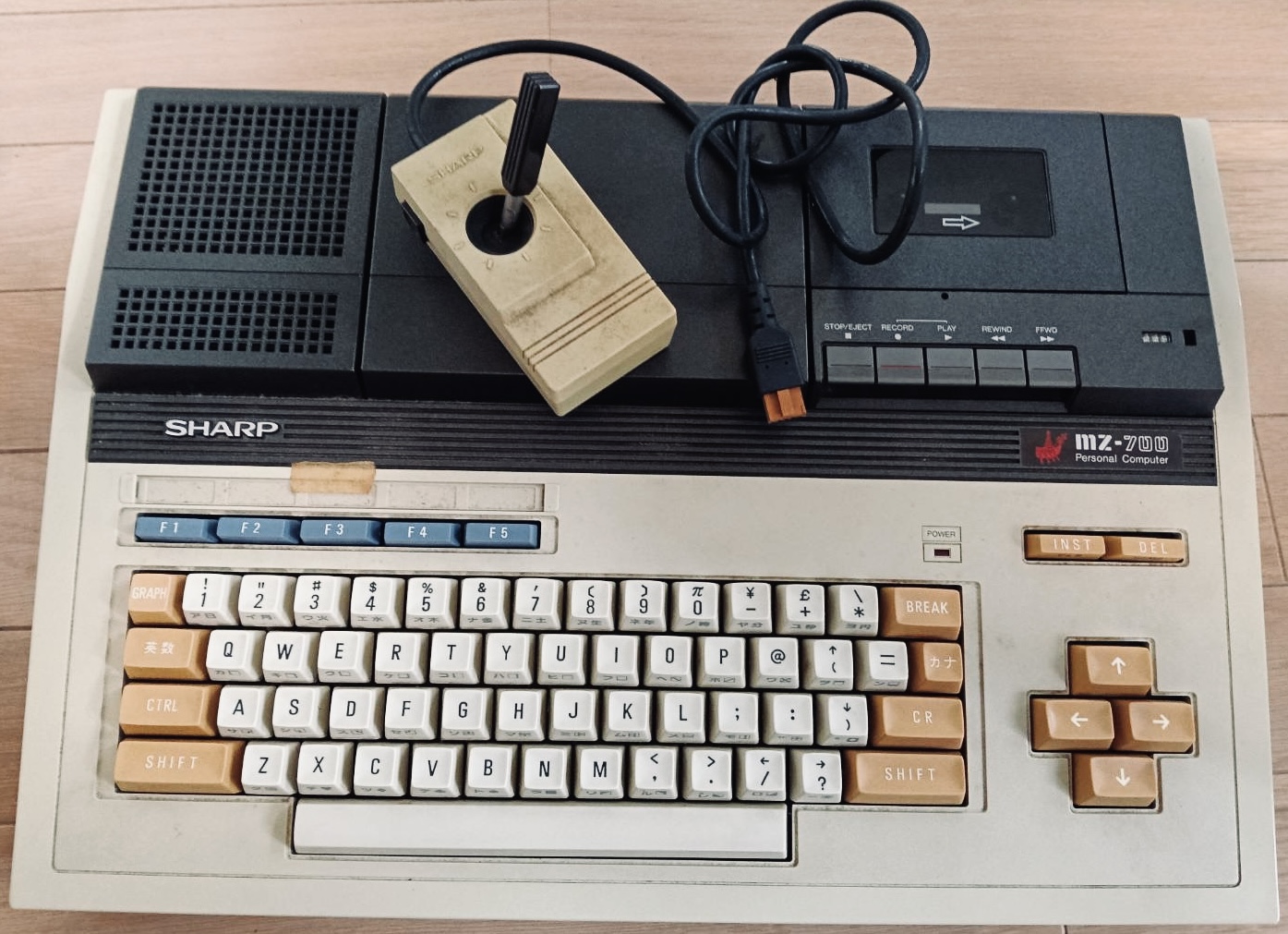 MZ-700 and joystick