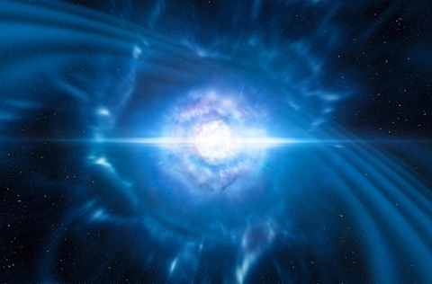 Artist's impression of merging neutron stars by ESO/L. Calçada/M. Kornmesser (CC BY 4.0)